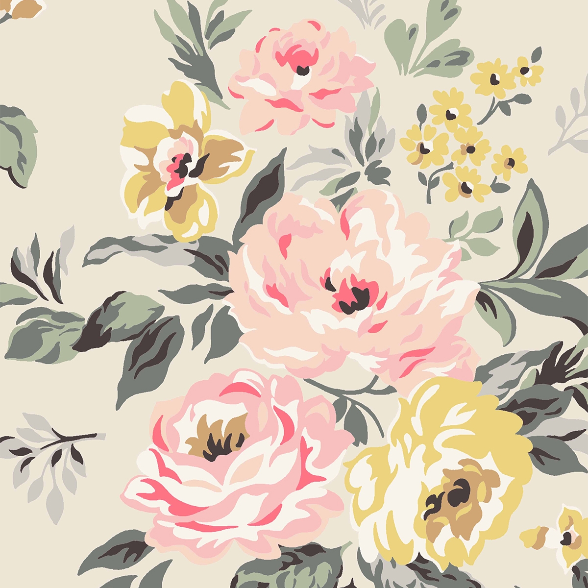 Product photograph of Cath Kidston Vintage Bunch Multi Roller Blind from Choice Furniture Superstore.